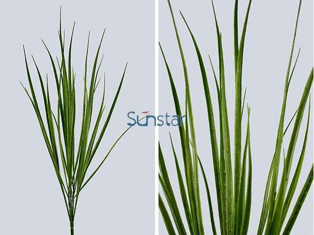 Artificial Plants Bush 76cm Elephant Grass Bush X5--green