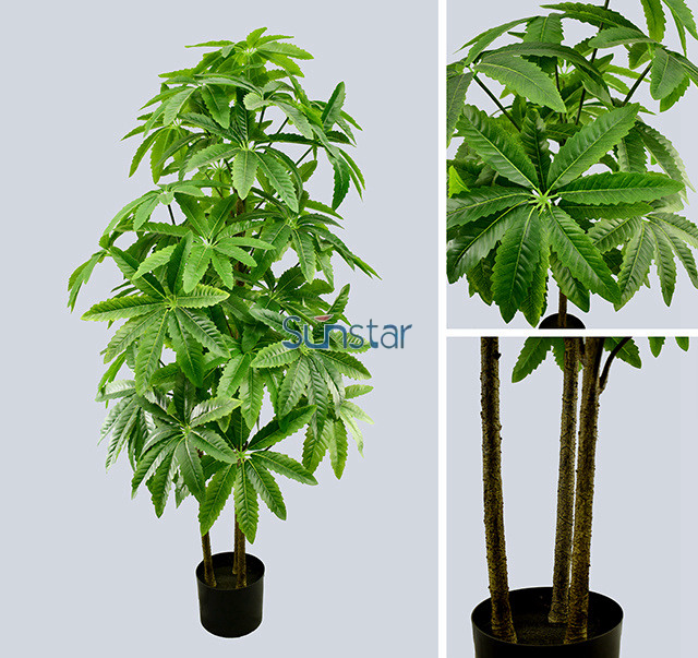 Artificial Plants Tree 160cm Schefflera,potted--green