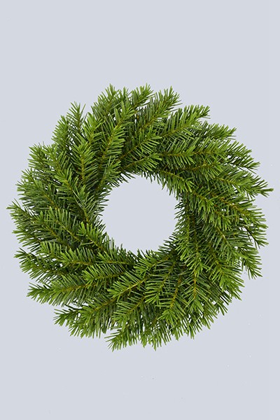 Artificial Plants Christmas Item 33cm Nordmann Fir Wreath--green
