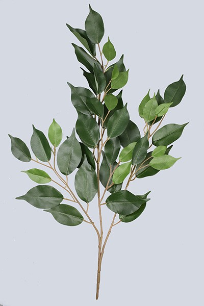 Artificial Plants Spray 64cm Ficus Spray X3 W/42lvs--green