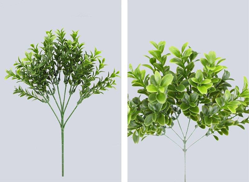 Artificial Plants Spray 39cm English Boxwood Spray W/36lvs--green